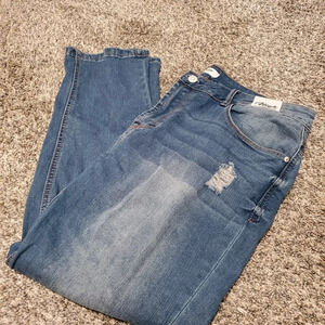 Kensie Blue High Rise Jeans Slim Fit